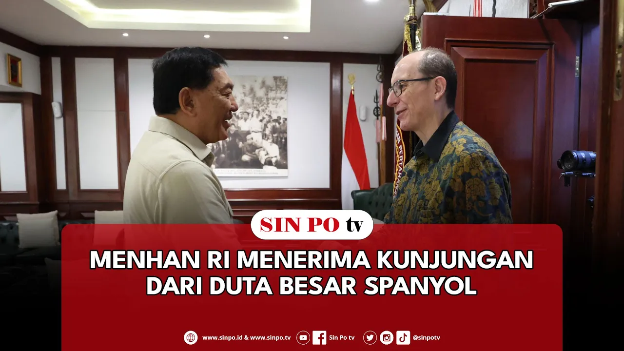 Menhan RI Menerima Kunjungan  Dari Duta Besar Spanyol