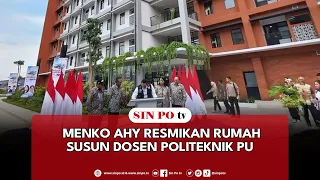Menko AHY Resmikan Rumah Susun Dosen Politeknik PU