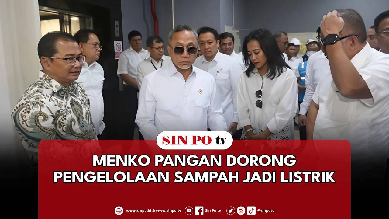 Menko Pangan Dorong Pengelolaan Sampah Jadi Listrik