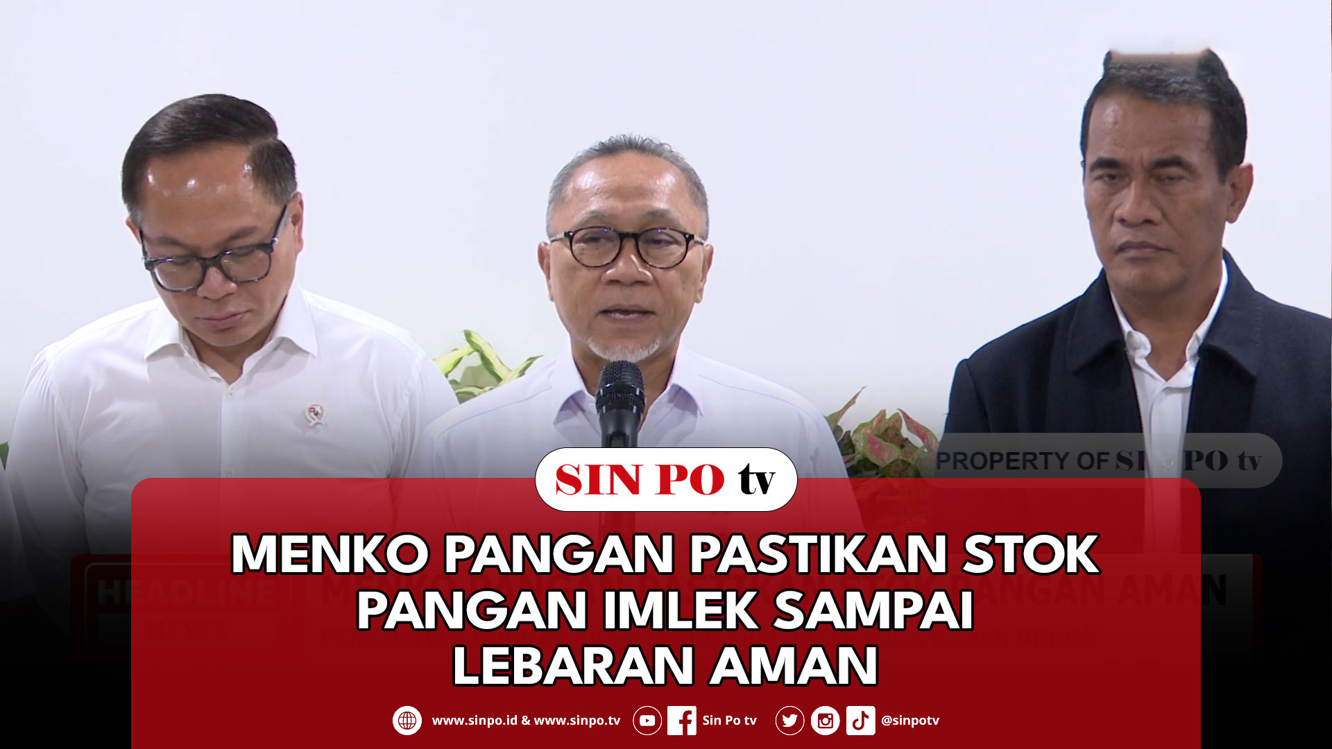 Menko Pangan Pastikan Stok Pangan Imlek Sampai Lebaran Aman