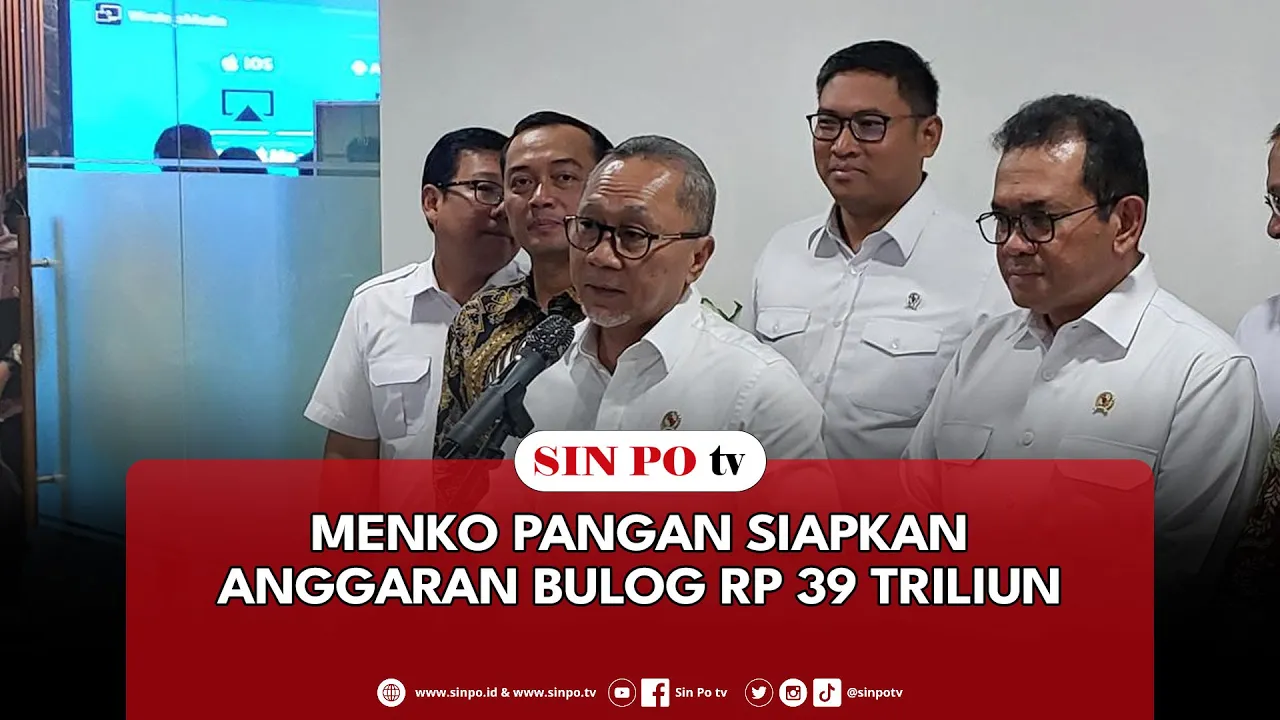 Menko Pangan Siapkan Anggaran Bulog Rp 39 Triliun