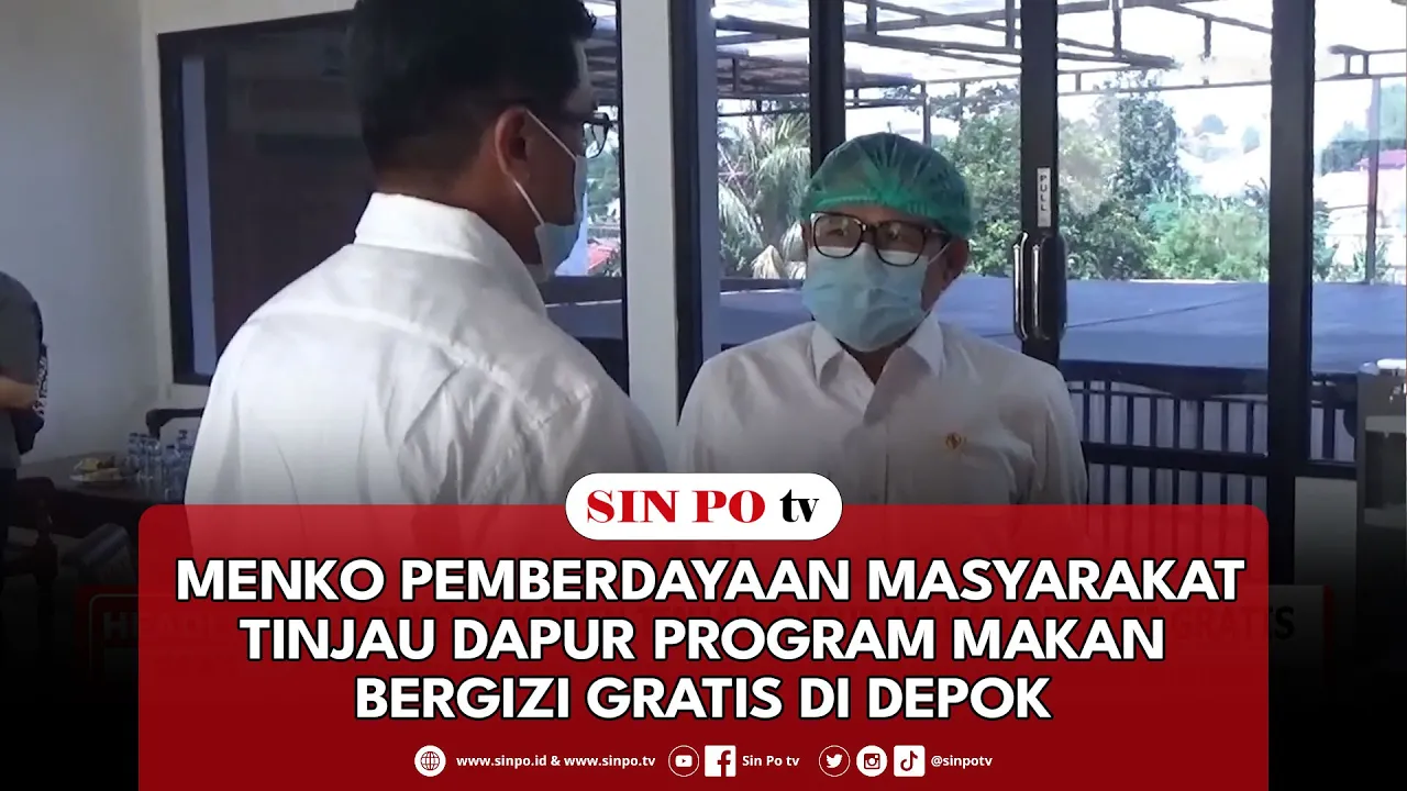 Menko Pemberdayaan Masyarakat Tinjau Dapur Program Makan Bergizi Gratis Di Depok