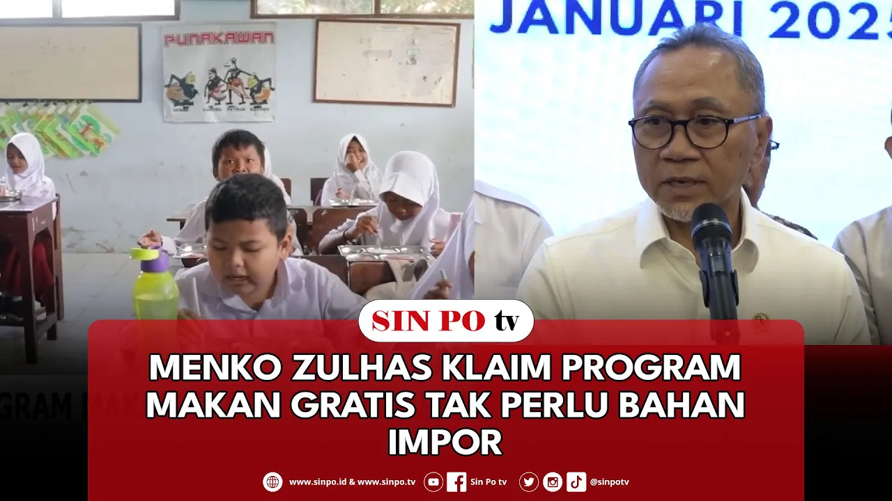 Menko Zulhas Klaim Program Makan Gratis Tak Perlu Bahan Impor