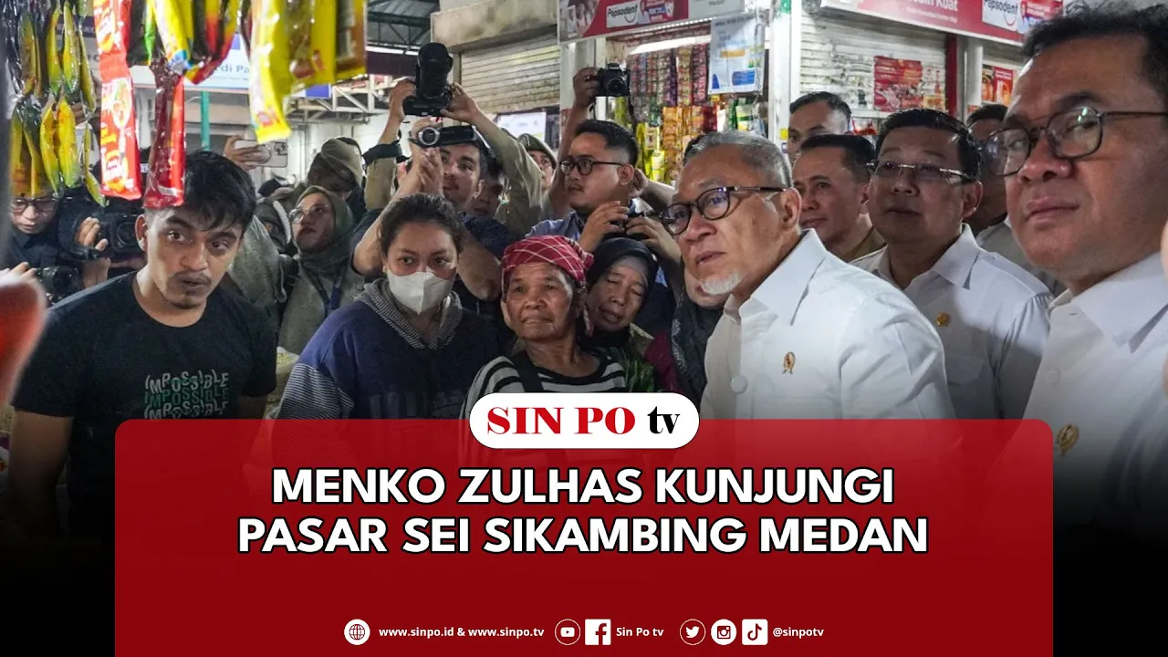 Menko Zulhas Kunjungi Pasar Sei Sikambing Medan