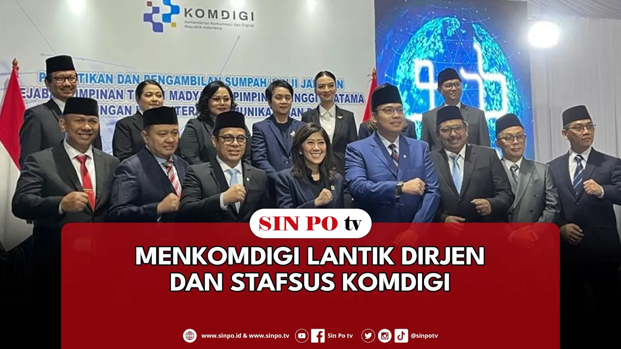 Menkomdigi Lantik Dirjen Dan Stafsus Komdigi