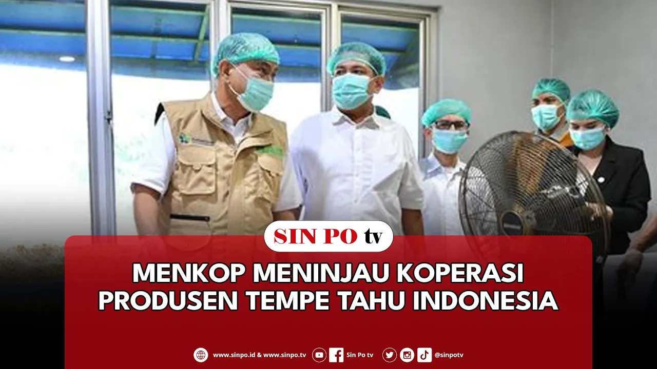 Menkop Meninjau Koperasi Produsen Tempe Tahu Indonesia