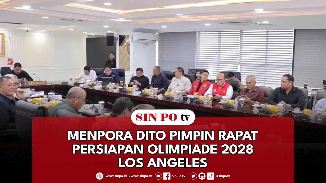 Menpora Dito Pimpin Rapat Persiapan Olimpiade 2028 Los Angeles