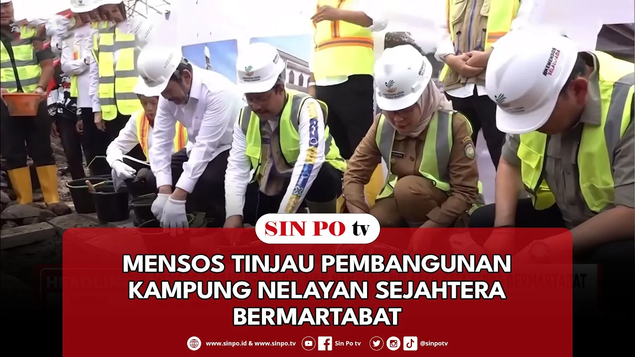 Mensos Tinjau Pembangunan Kampung Nelayan Sejahtera Bermartabat