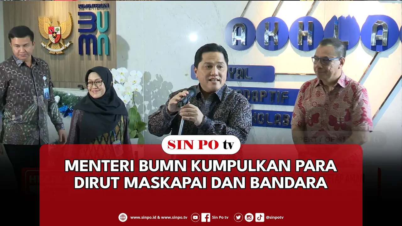 Menteri BUMN Kumpulkan Para Dirut Maskapai Dan Bandara