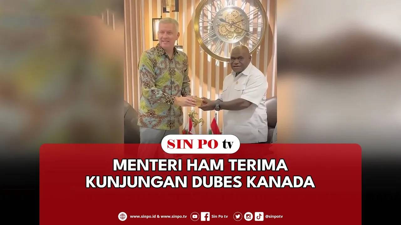 Menteri HAM Terima Kunjungan Dubes Kanada