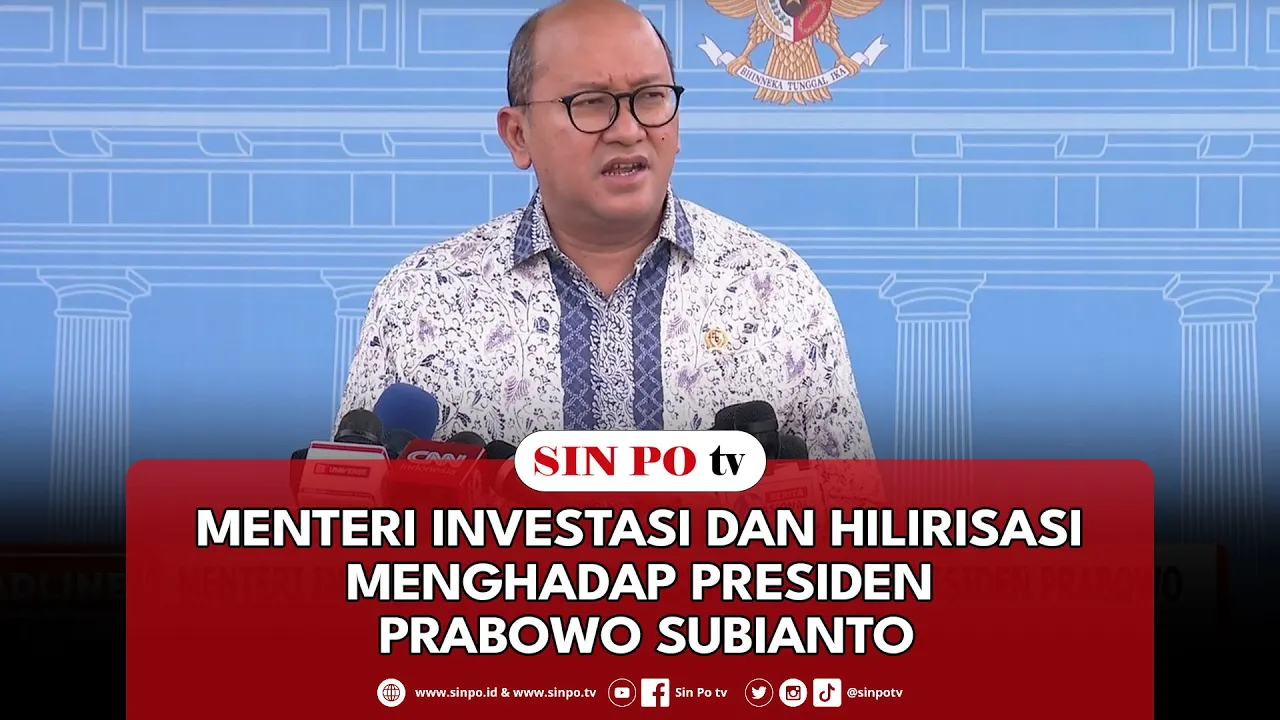 Menteri Investasi Dan Hilirisasi Menghadap Presiden Prabowo Subianto