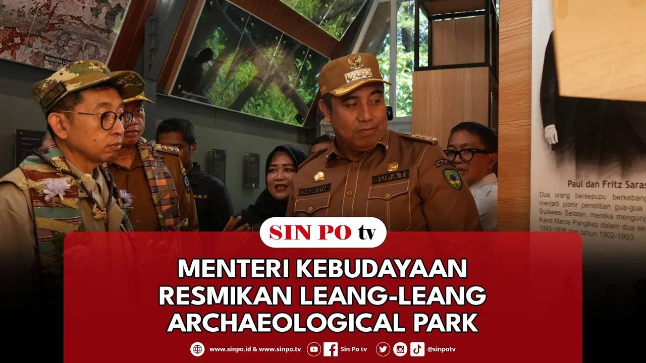 Menteri Kebudayaan Resmikan Leang-Leang Archaeological Park