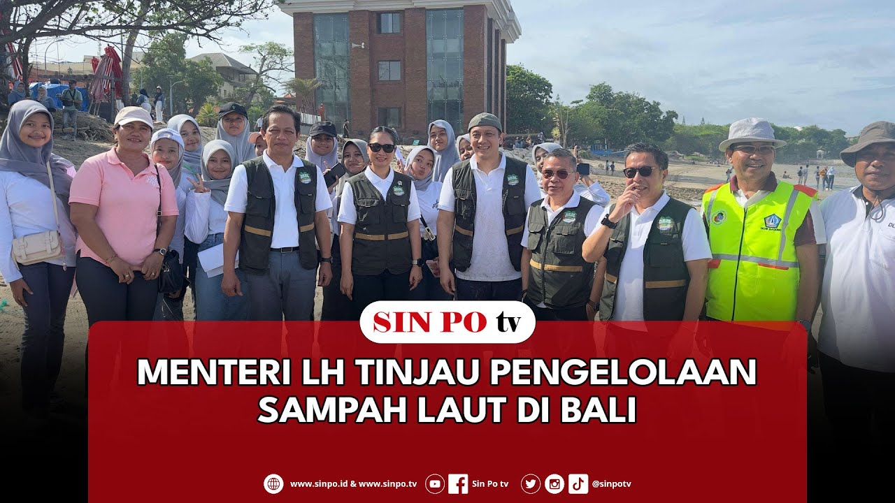 Menteri LH Tinjau Pengelolaan Sampah Laut Di Bali