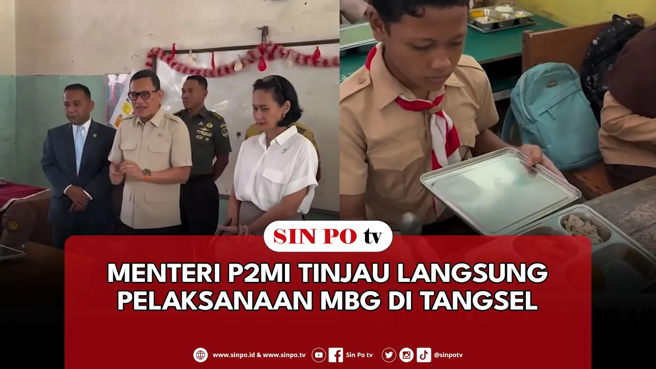 Menteri P2MI Tinjau Langsung Pelaksanaan MBG Di Tangsel