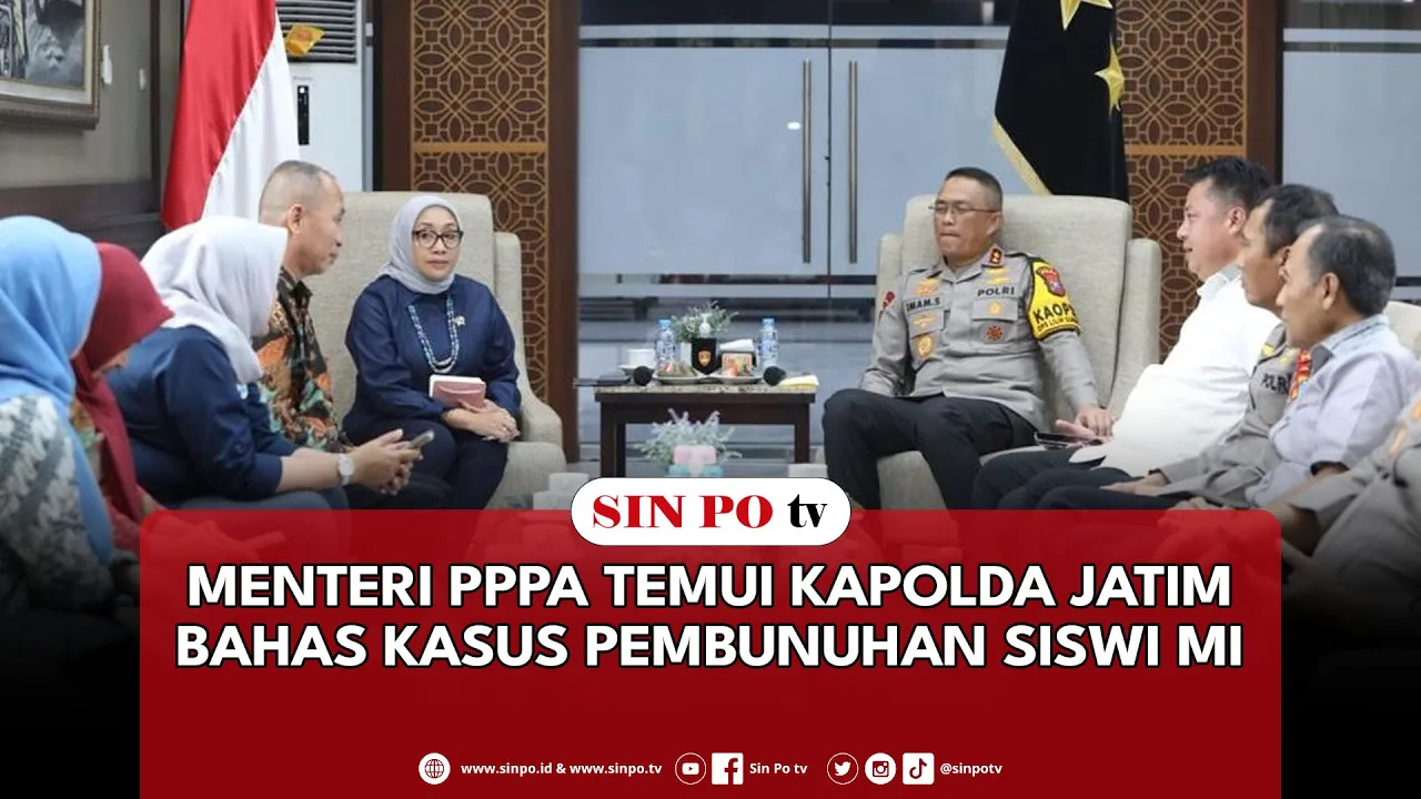 Menteri PPPA Temui Kapolda Jatim Bahas Kasus Pembunuhan Siswi MI