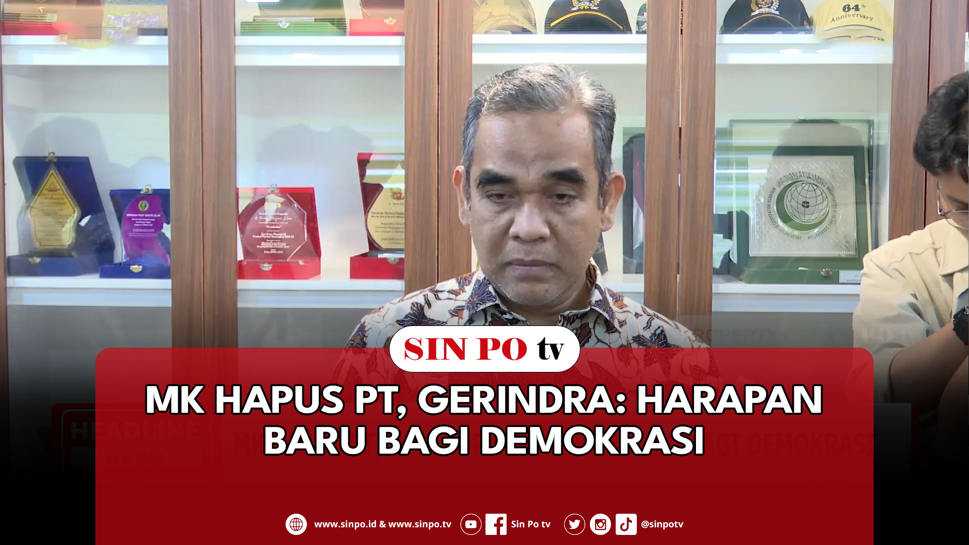 MK Hapus PT, Gerindra: Harapan Baru Bagi Demokrasi