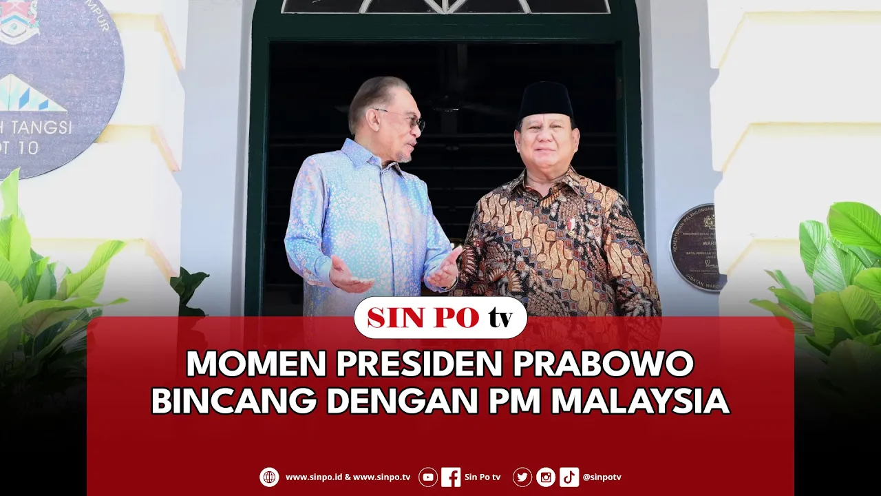 Momen Presiden Prabowo Bincang Dengan PM Malaysia