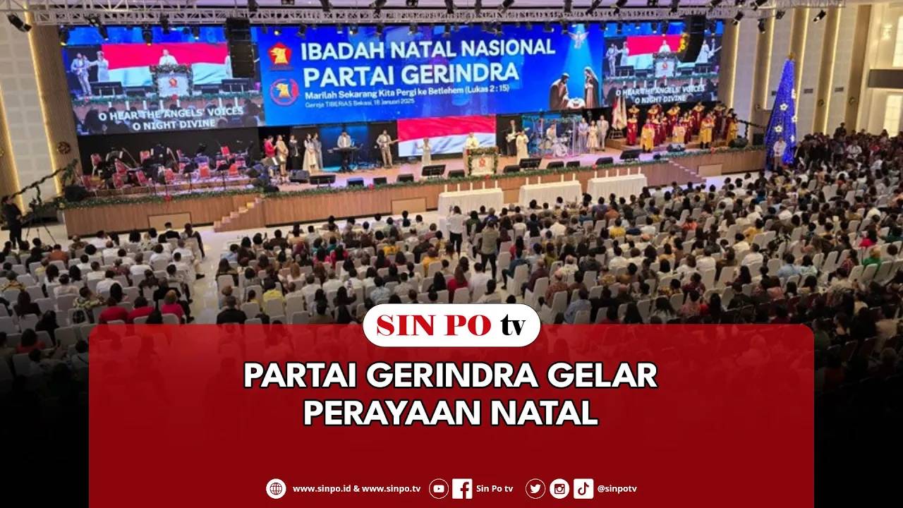 Partai Gerindra Gelar Perayaan Natal