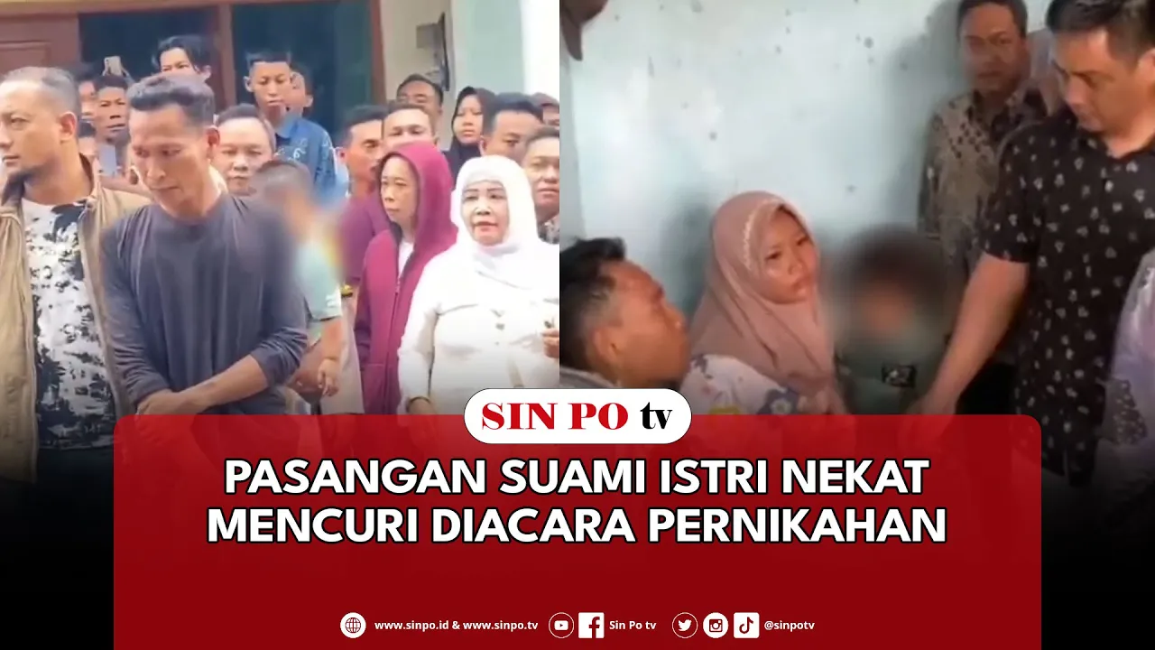 Pasangan Suami Istri Nekat Mencuri Diacara Pernikahan