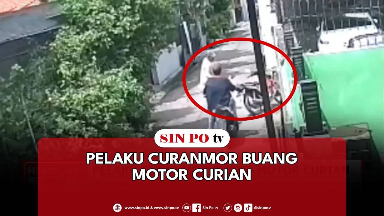 Pelaku Curanmor Buang Motor Curian