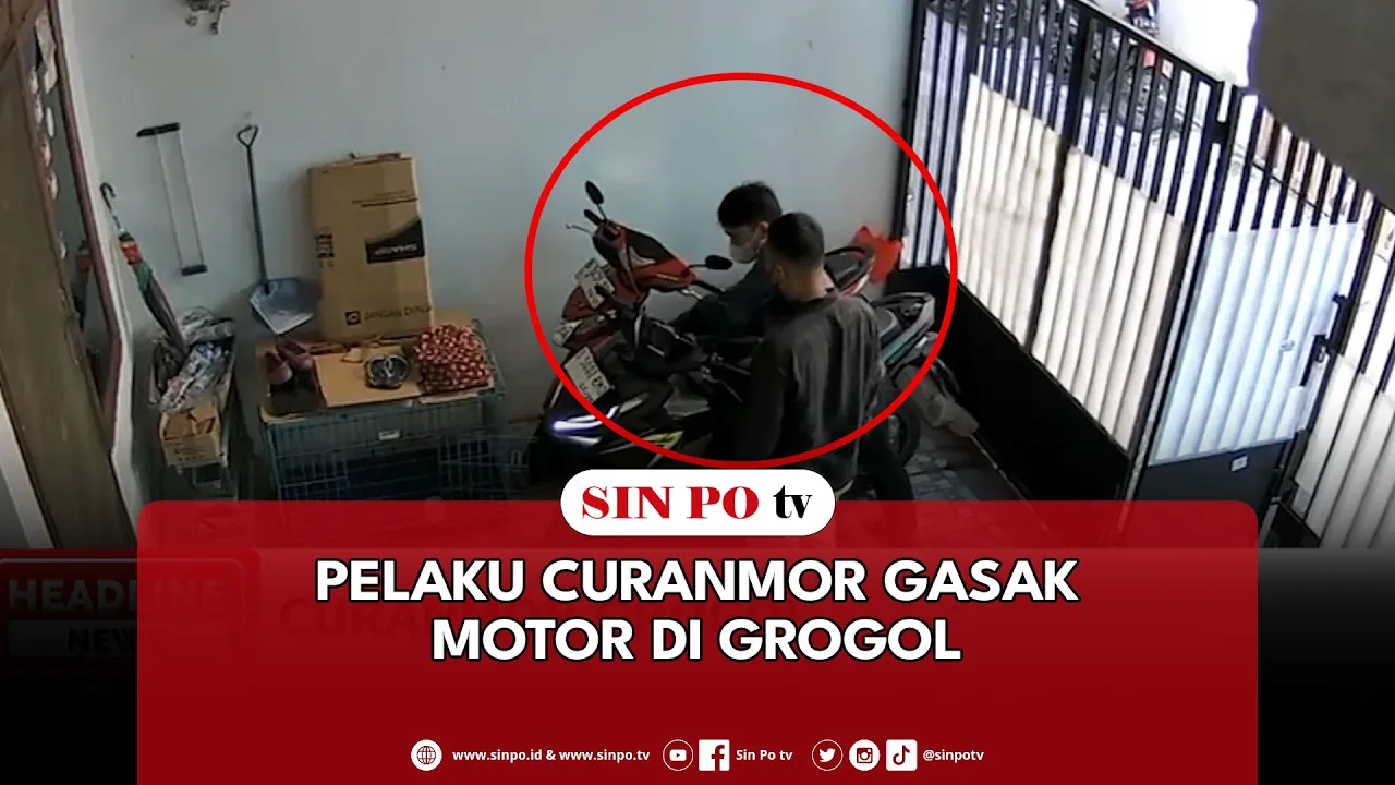 Pelaku Curanmor Gasak Motor Di Grogol