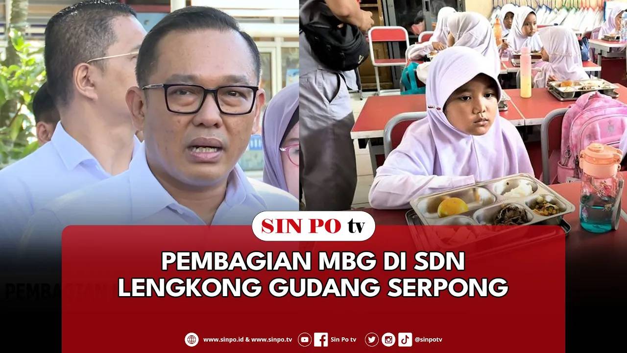 Pembagian MBG Di SDN Lengkong Gudang Serpong