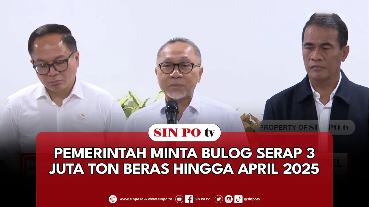 Pemerintah Minta Bulog Serap 3 Juta Ton Beras Hingga April 2025