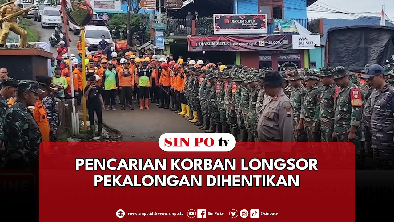 Pencarian Korban Longsor Pekalongan Dihentikan