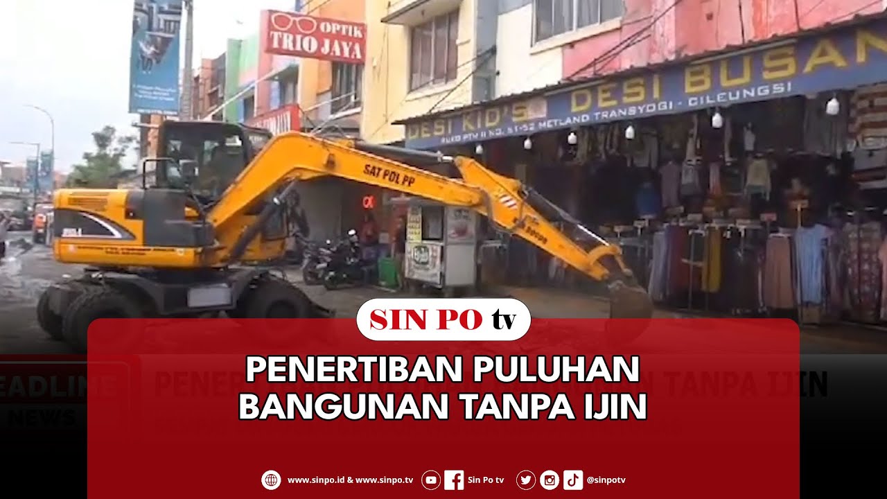 Penertiban Puluhan Bangunan Tanpa Ijin