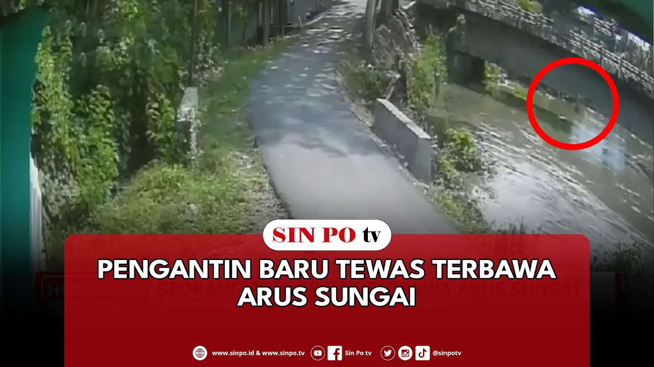 Pengantin Baru Tewas Terbawa Arus Sungai