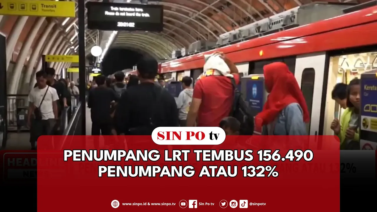 Penumpang LRT Tembus 156.490 Penumpang Atau 132%