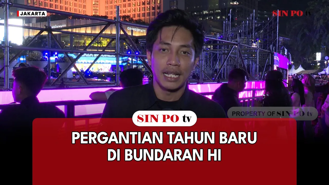 Pergantian Tahun Baru Di Bundaran HI