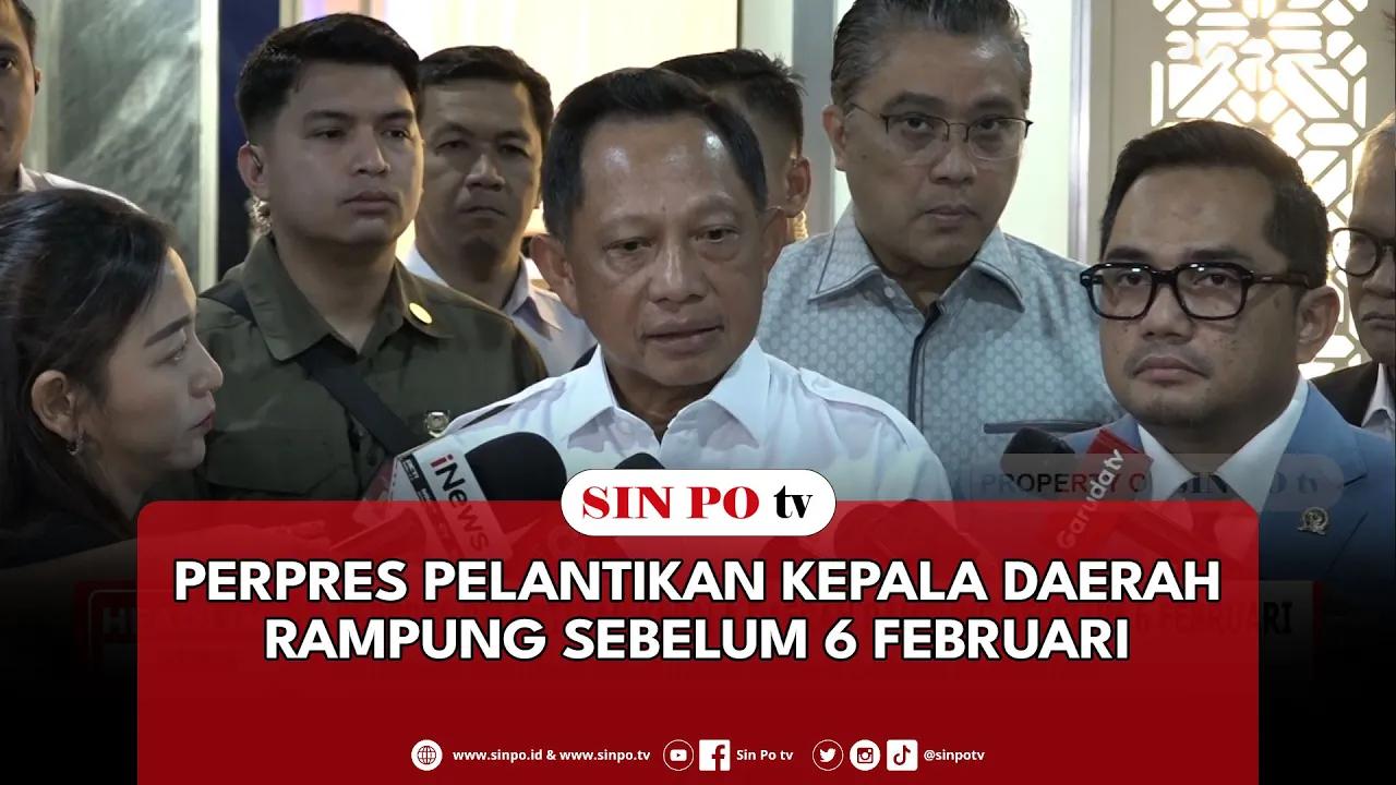 Perpres Pelantikan Kepala Daerah Rampung Sebelum 6 Februari