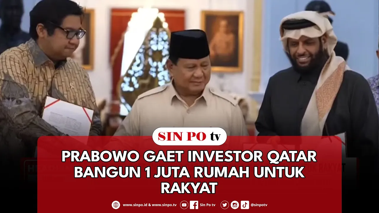 Prabowo Gaet Investor Qatar Bangun 1 Juta Rumah Untuk Rakyat