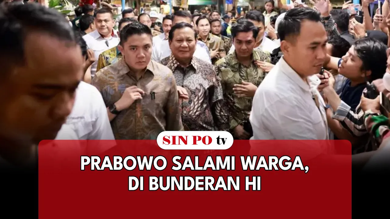 Prabowo Salami Warga, Di Bunderan HI