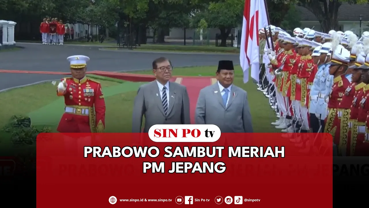 Prabowo Sambut Meriah PM Jepang