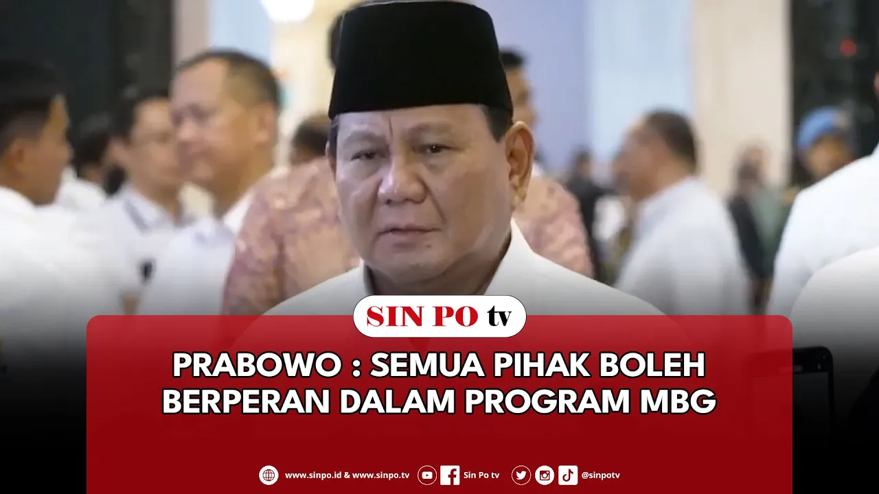 Prabowo : Semua Pihak Boleh Berperan Dalam Program MBG