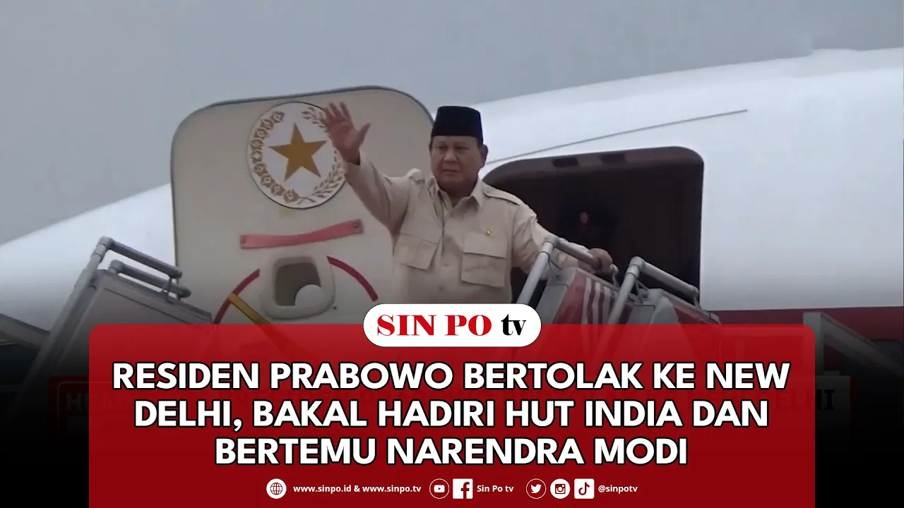 Presiden Prabowo Bertolak Ke New Delhi, Bakal Hadiri HUT India Dan Bertemu Narendra Modi