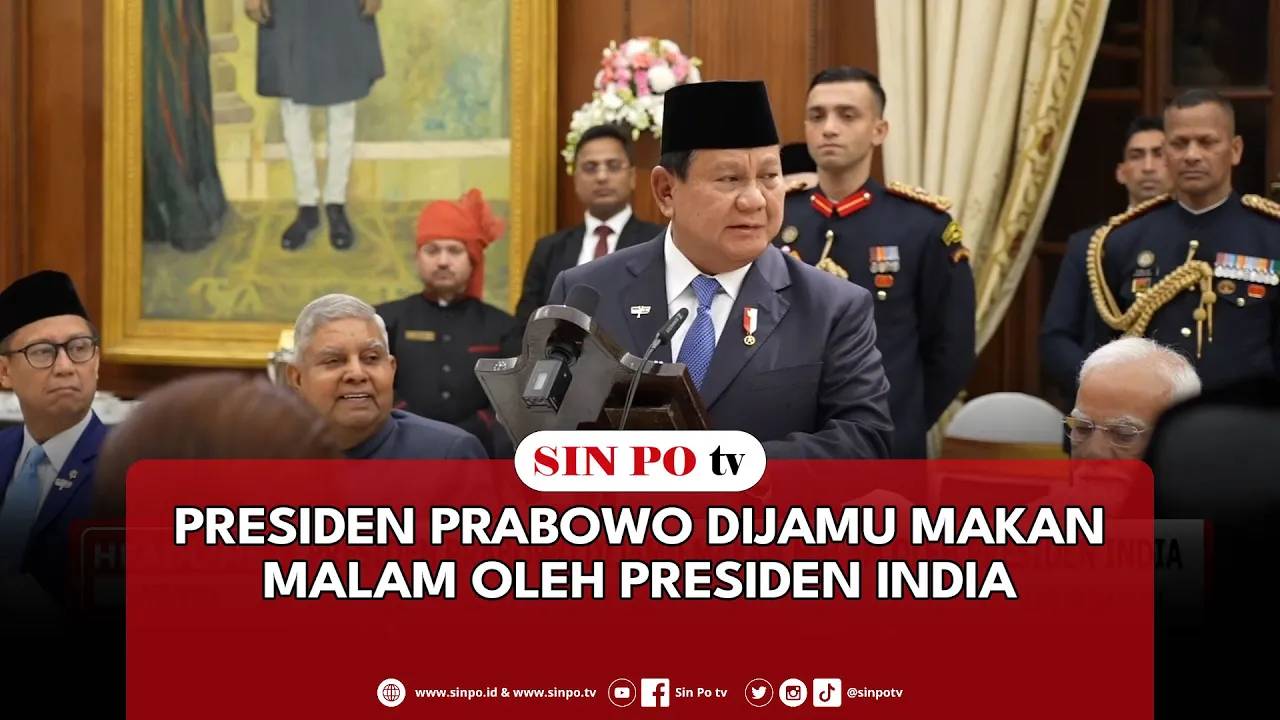 Presiden Prabowo Dijamu Makan Malam Oleh Presiden India