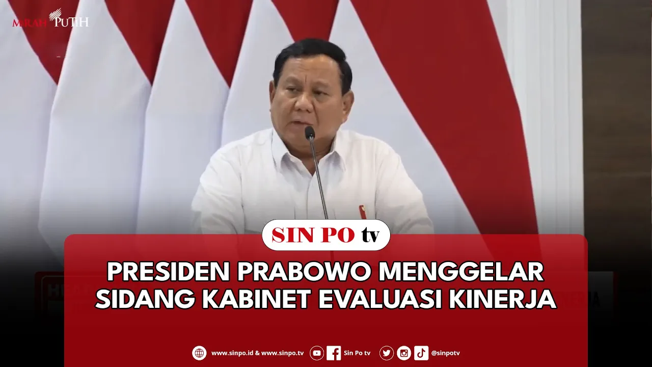 Presiden Prabowo Menggelar Sidang Kabinet Evaluasi Kinerja