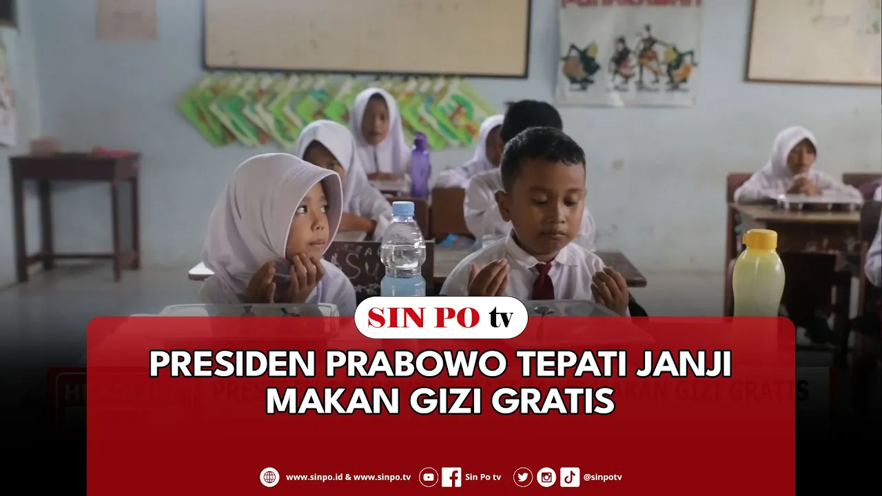 Presiden Prabowo Tepati Janji Makan Gizi Gratis