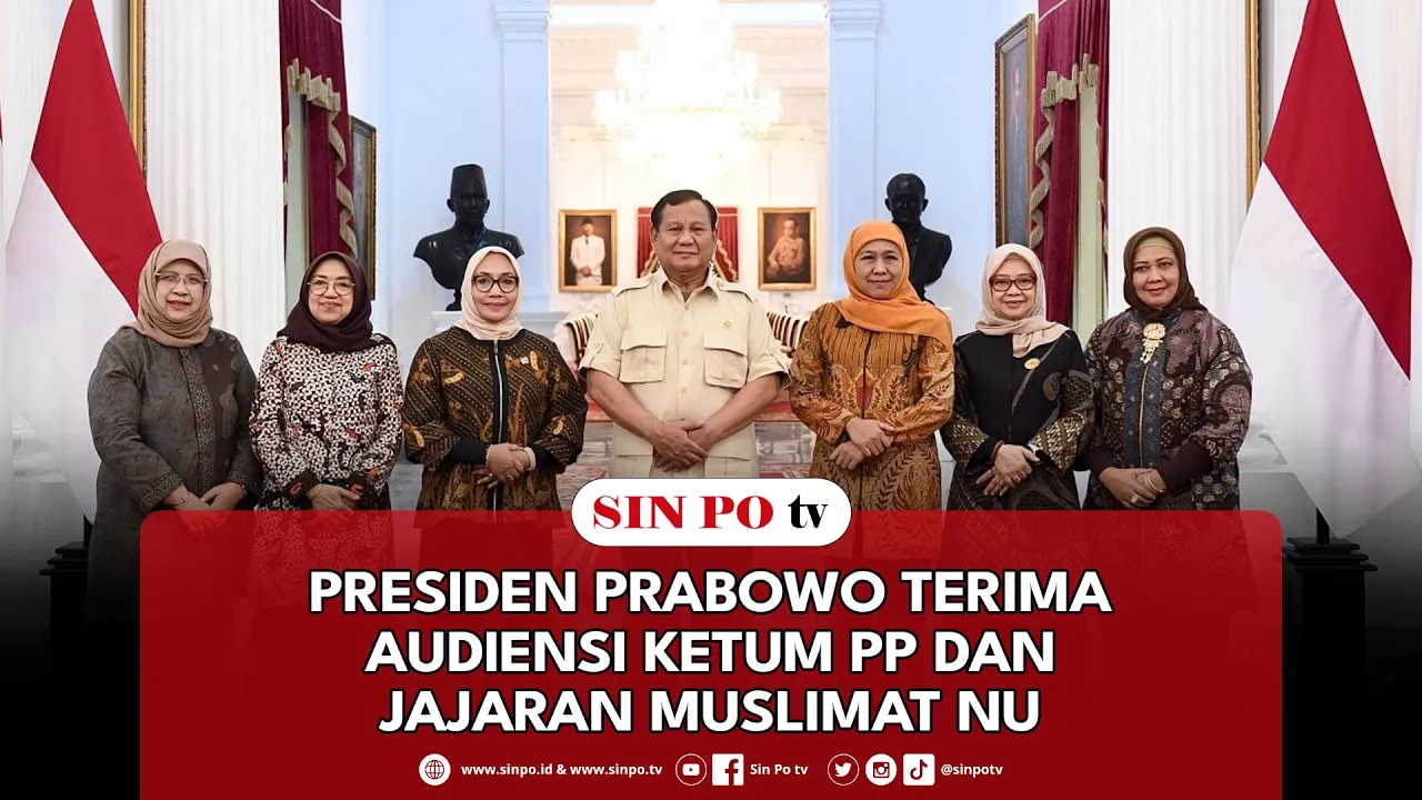 Presiden Prabowo Terima Audiensi Ketum PP Dan Jajaran Muslimat NU