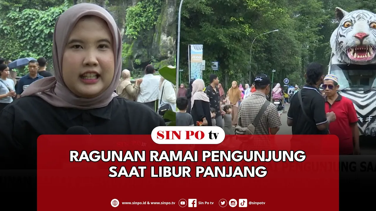 Ragunan Ramai Pengunjung Saat Libur Panjang