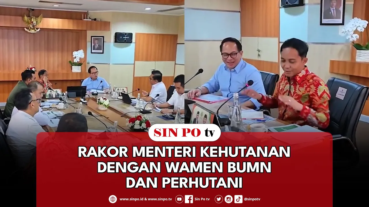 Rakor Menteri Kehutanan dengan Wamen BUMN dan Perhutani