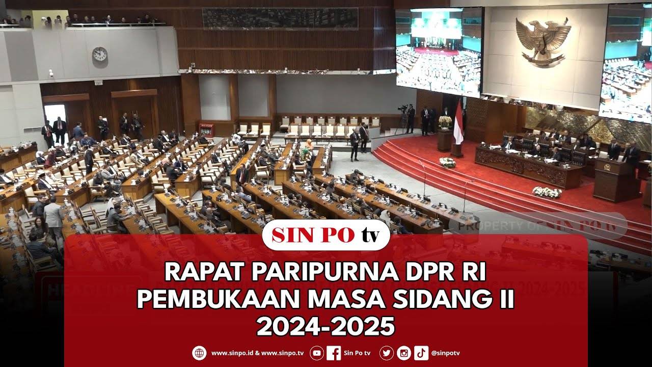 Rapat Paripurna DPR RI Pembukaan Masa Sidang II 2024-2025