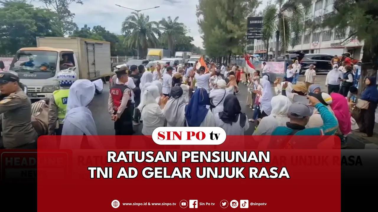 Ratusan Pensiunan TNI AD Gelar Unjuk Rasa