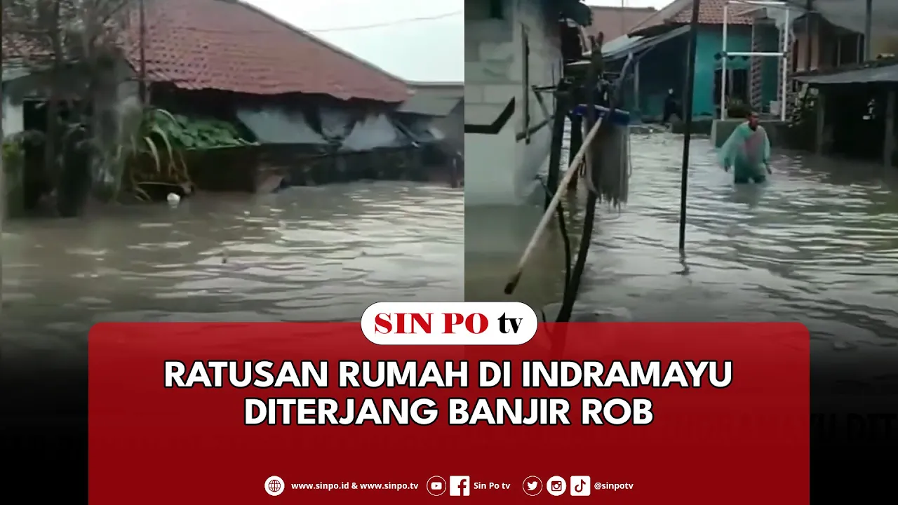 Ratusan Rumah Di Indramayu Diterjang Banjir Rob