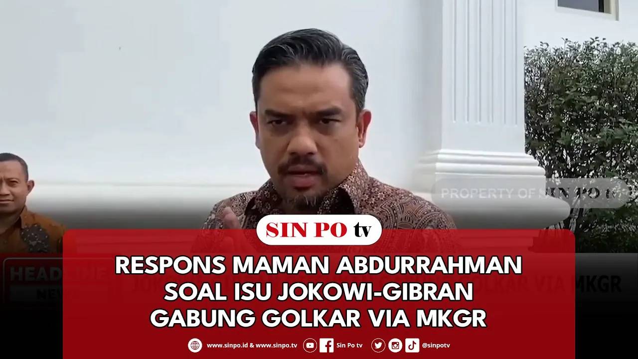 Respons Maman Abdurrahman Soal Isu Jokowi-Gibran Gabung Golkar Via MKGR