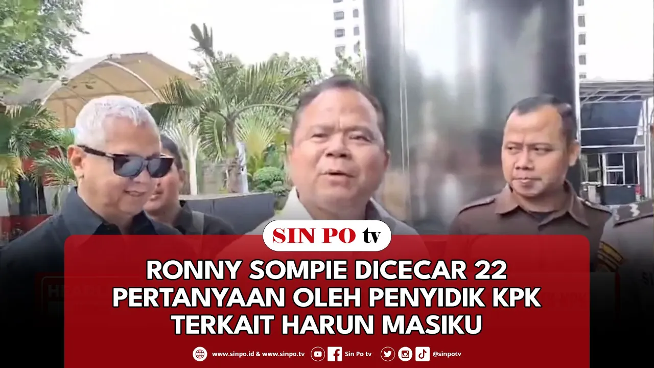 Ronny Sompie Dicecar 22 Pertanyaan Oleh Penyidik KPK Terkait Harun Masiku