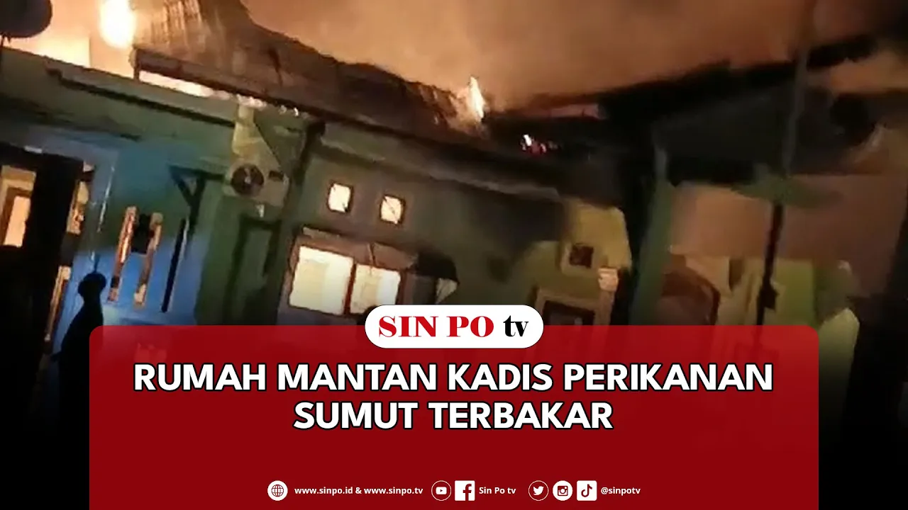 Rumah Mantan Kadis Perikanan Sumut Terbakar